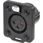 NC3FDX-T - XLR-Einbaubuchse 3-polig TOP (NC3FDX-TOP)
