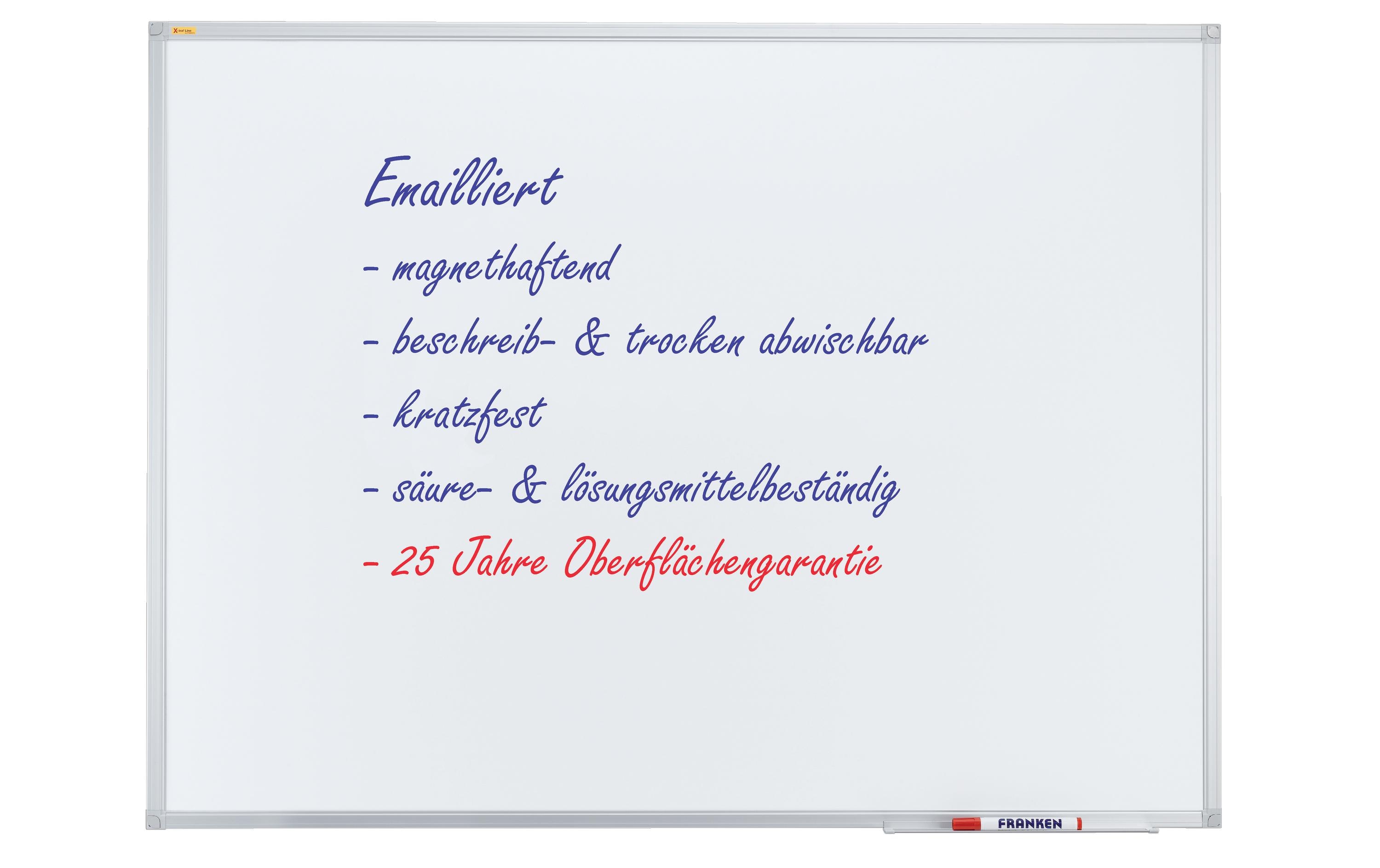 FRANKEN X-tra!Line SC3202 Whiteboard 900 x 600 mm Silber, Weiß