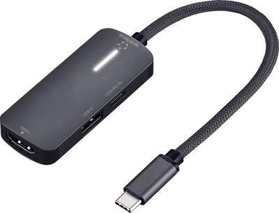 Renkforce RF-USBHA-400 1 zu 3 USB 3.2 Gen 1-Hub 3.0 mit zusätzlichem USB-C -Eingang (RF-6700430) (B-Ware)