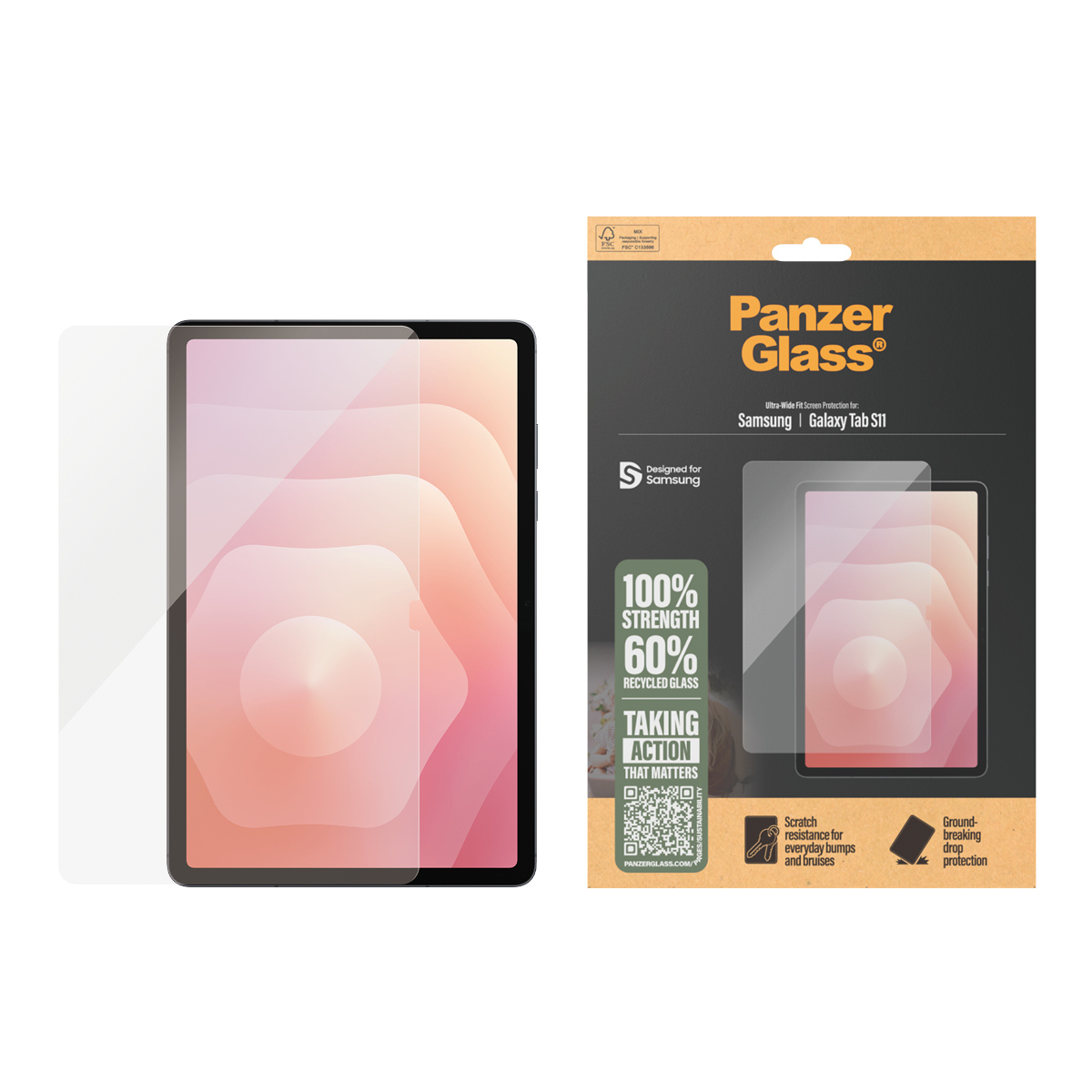 PanzerGlass Displayschutz Samsung Galaxy Tab S11 Ultra-Wide Fit Transparent