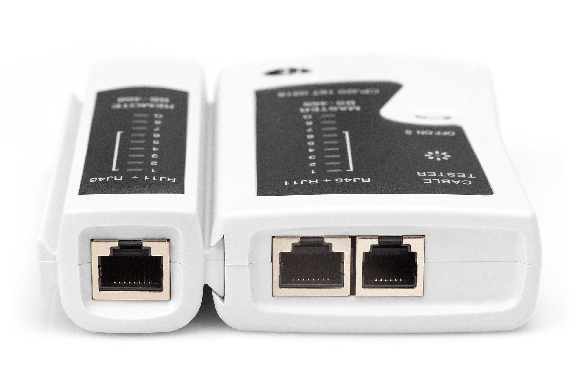 Digitus Netzwerk-Werkzeugset DN-94027 mit LAN-Tester und Crimpwerkzeug, Schwarz, Weiß