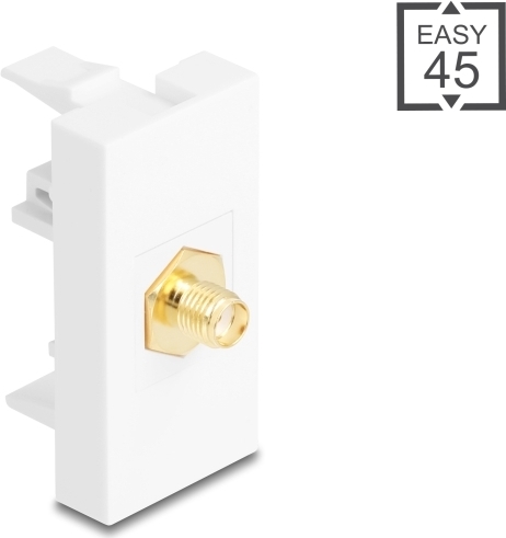 Delock Easy 45 Modul SMA Buchse zu weiß (90914)