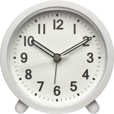 TFA Dostmann 60.1043.02 Quarz Wecker Weiß Alarmzeiten 1 Leisegang-Uhrwerk (60.1043.02)