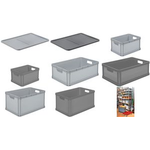 keeeper Aufbewahrungsbox "robert", 20 Liter, nordic-grey Tragkraft: 30 kg, lebensmittelecht, säure- und - 1 Stück (1088213000000)