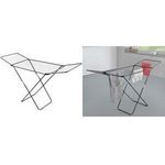 metaltex Flügel-Wäschetrockner Vulcano, schwarz Material: Epoxidbeschichtetes Stahlror, Kunststoff, - 1 Stück (407502034)