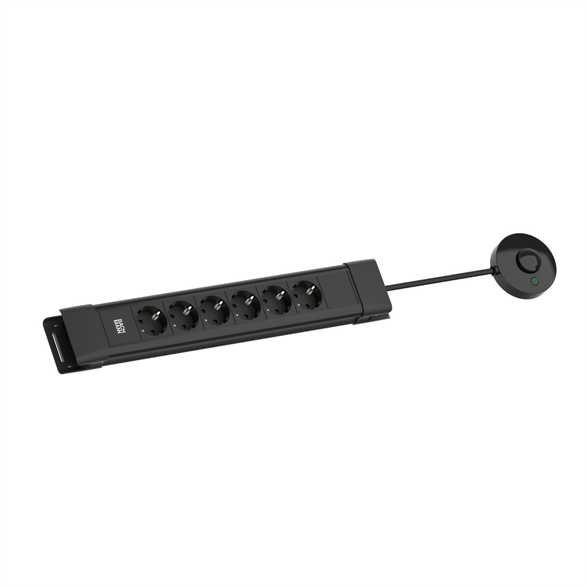 Bachmann CONNECTUS 6xCEE7/3 1xFerntaster 2.0m CEE7/7 Schwarz