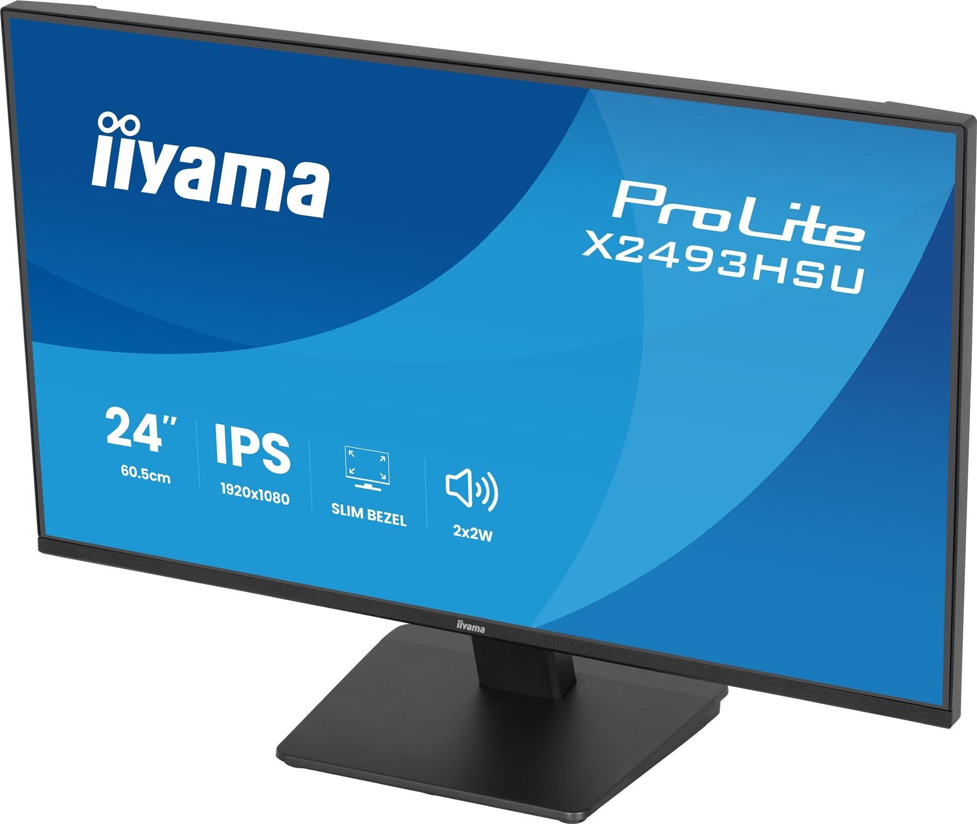 iiyama ProLite X2493HSU-B1 24" Full HD IPS Monitor 120 Hz 1 ms Schwarz
