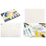 kangaro Aquarell-Postkarten-Block, DIN A6, 15 Blatt 300 g/qm, 1 Seite blanko / 1 Seite mit Postkarten-Druck, - 1 Stück (K-5370)