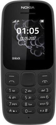 Nokia 105 dual sim 2017 black (A00028533)