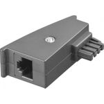 Goobay TAE Adapter, TAE-F-Stecker > RJ45-Buchse (8P2C), Grau (45736)