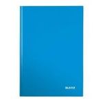 LEITZ Notizbuch WOW, DIN A4, liniert, blau metallic 80 Blatt, 90 g/qm, holzfrei, fester Einband aus glänzender, - 1 Stück (4625-10-36)