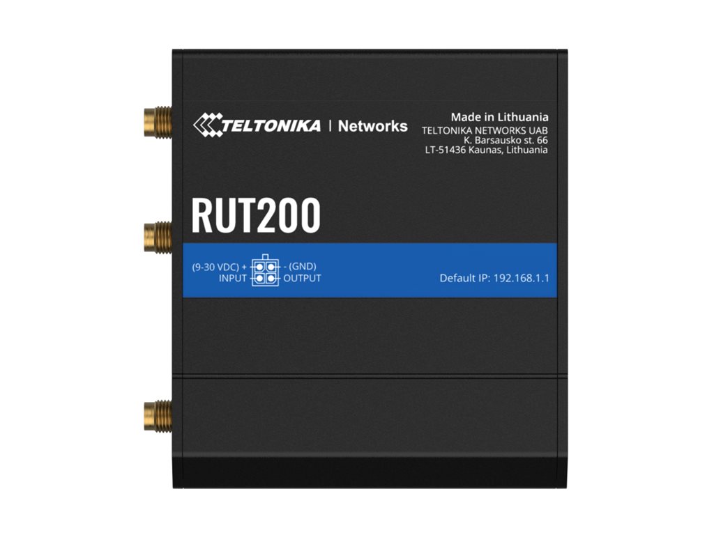 Teltonika RUT200 4G/LTE Router 100 Mbps Schwarz