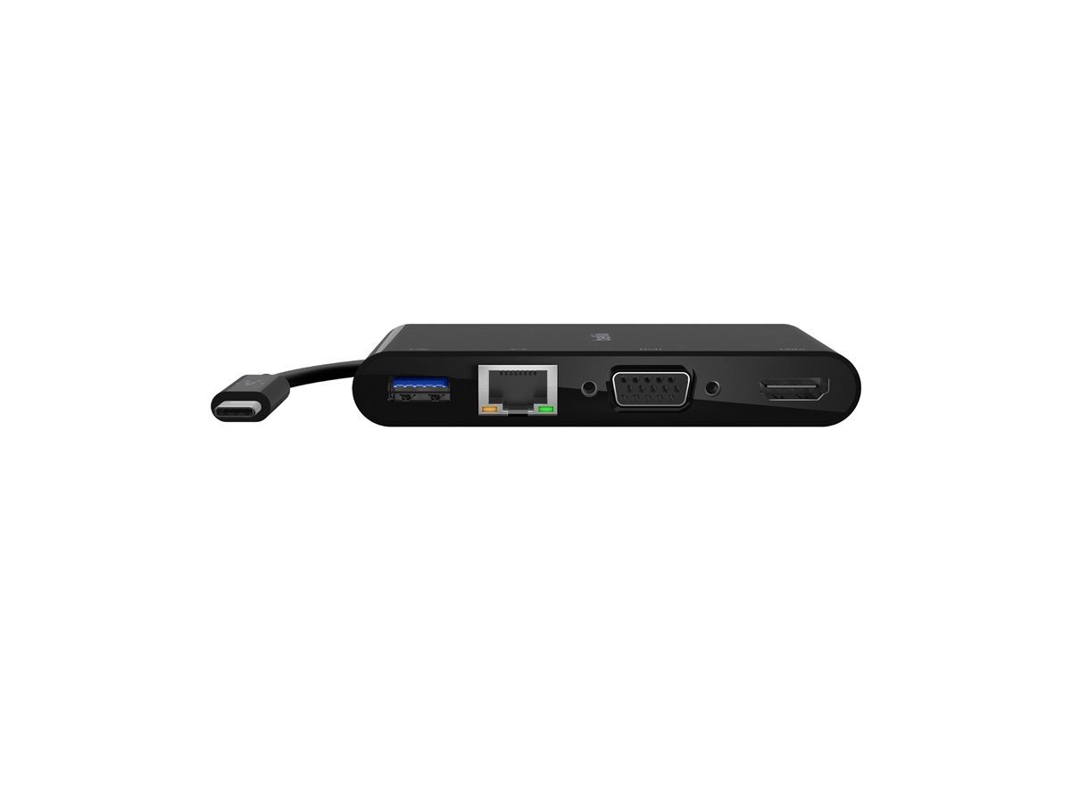 Belkin AVC004BTBK USB-C Dockingstation HDMI VGA Gigabit Ethernet 100 W PD Schwarz