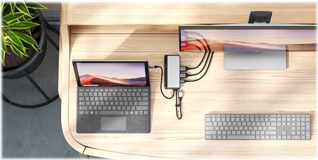 ALOGIC USB-C Super Dock 2x HDMI 1GbE Schwarz, Silber