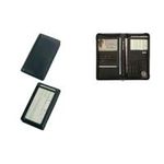 Alassio Reise-Organizer, aus Nappaleder, schwarz mit Reißverschluss, Fächer für Personalausweis, Reisepass (41000)