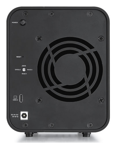 TerraMaster D5-Hybrid 5-Bay Disk-Array USB-C 3.2 Gen 2 68 TB Schwarz