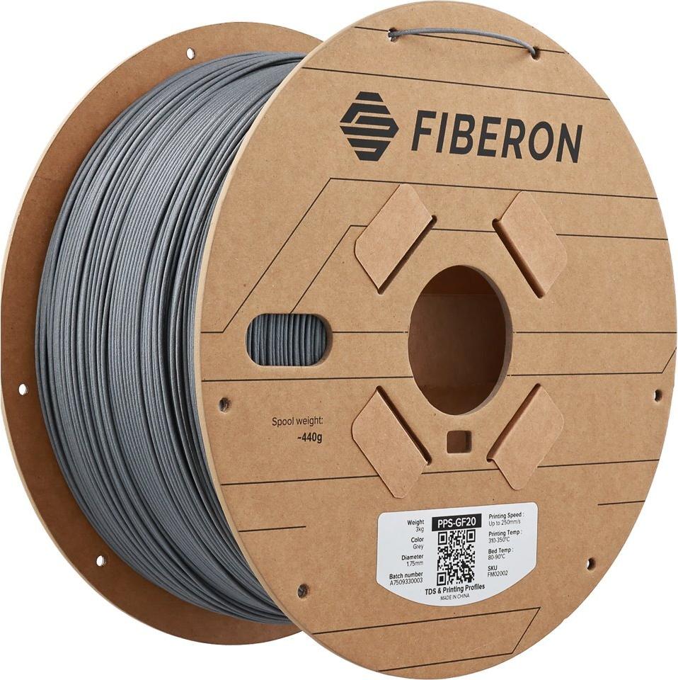 PPS-GF20 1,75mm GREY 3kg POLYMAKER FIBRON 3D FILAMENT (FM02002)