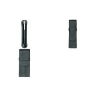 Alassio Schreibgeräte-Etui, für 3 Schreibgeräte, schwarz aus echtem Leder, verschließbar mit einer Überschlaglasche (2617)