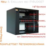 IT-BUDGET Komplettset 19"-Netzwerkschrank TAUNUS (ZAA90ITB19945GS)