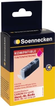 Soennecken Tintenpatrone 80182 wie Canon CLI571XLM magenta (80182)