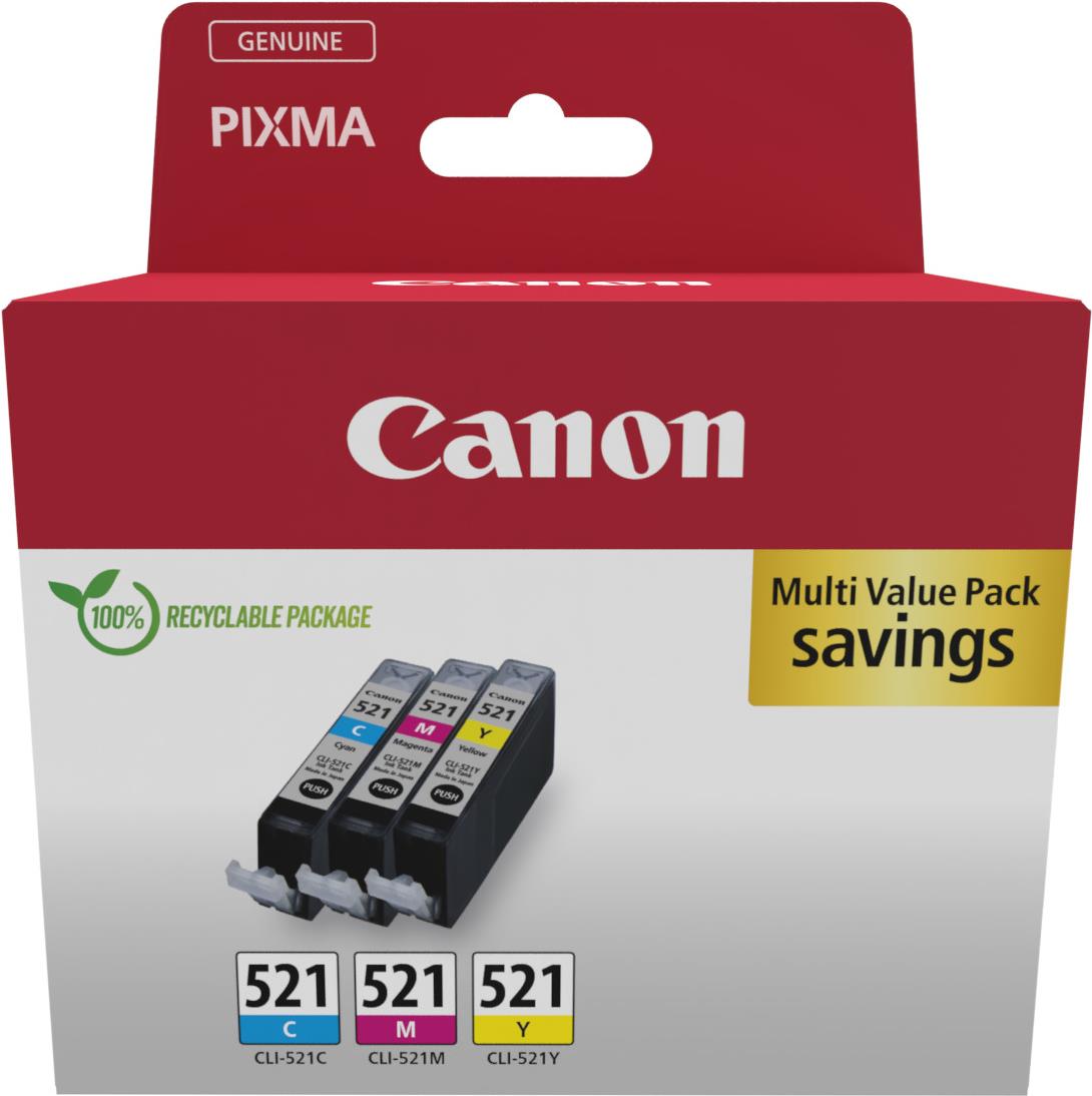 CANON CLI-521 Ink Cartridge Multipack cmy BLISTER (2934B015)