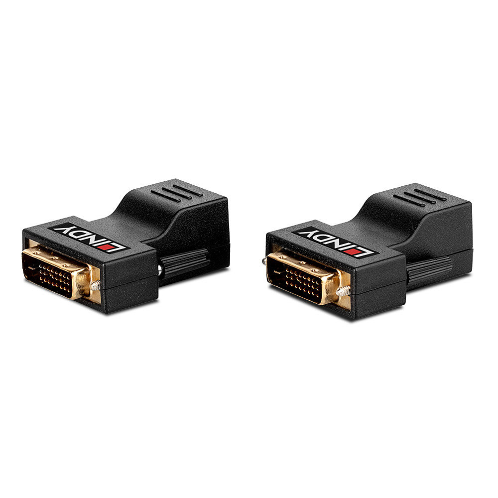 Lindy Extender CAT5e/6 DVI-D Single Link Video Extender bis 70 m Schwarz