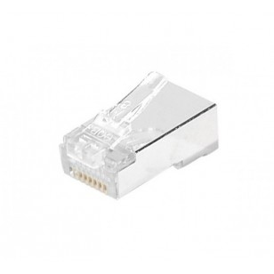exertis Connect 920842 RJ45 Modularstecker Cat. 6a STP Transparent