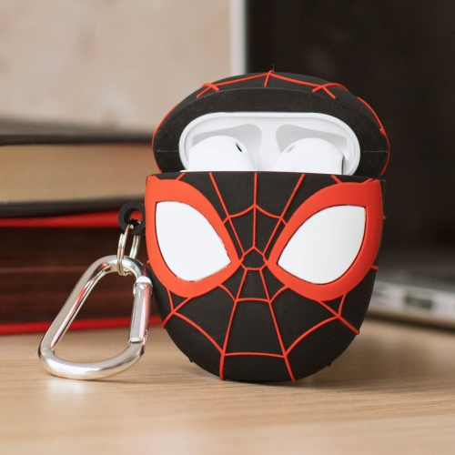 ThumbsUp! PowerSquad AirPods Case Miles Morales 3D Silikon Schwarz, Rot