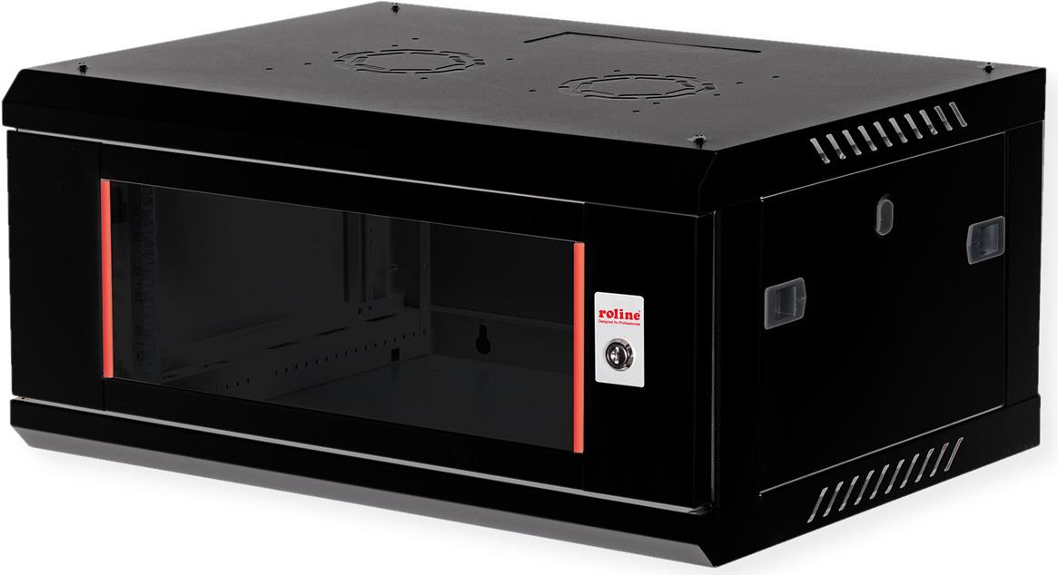 ROLINE 19 Zoll Wandgehäuse Basic Plus 600x450 BxT schwarz - Wandgehäuse (26.21.0282)