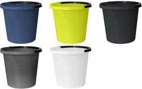 plast team Putzeimer ATLANTA, 10 Liter, schwarz Maße: (B)289 x (T)296 x (H)257 mm, Kunststoffgriff, - 1 Stück (20060801)