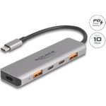 Delock Hub 10 Gbps, Power Delivery 95 Watt (64302)
