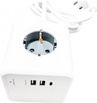 Technaxx 5004 Steckdosenwürfel Weiß Schutzkontakt 1 St. (5004)