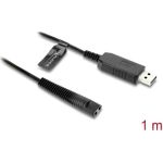 Delock USB Ladekabel 12 V fur Elektrorasierer kompatibel mit Braun Series 1 3 5 7 9 (90980)