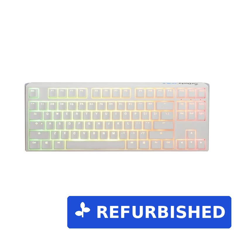 Ducky One 3 Classic Pure White TKL Gaming RGB LED Tastatur USB Deutsch Weiß (DKON2187ST-PDEPDPWWWSC1) (geöffnet)