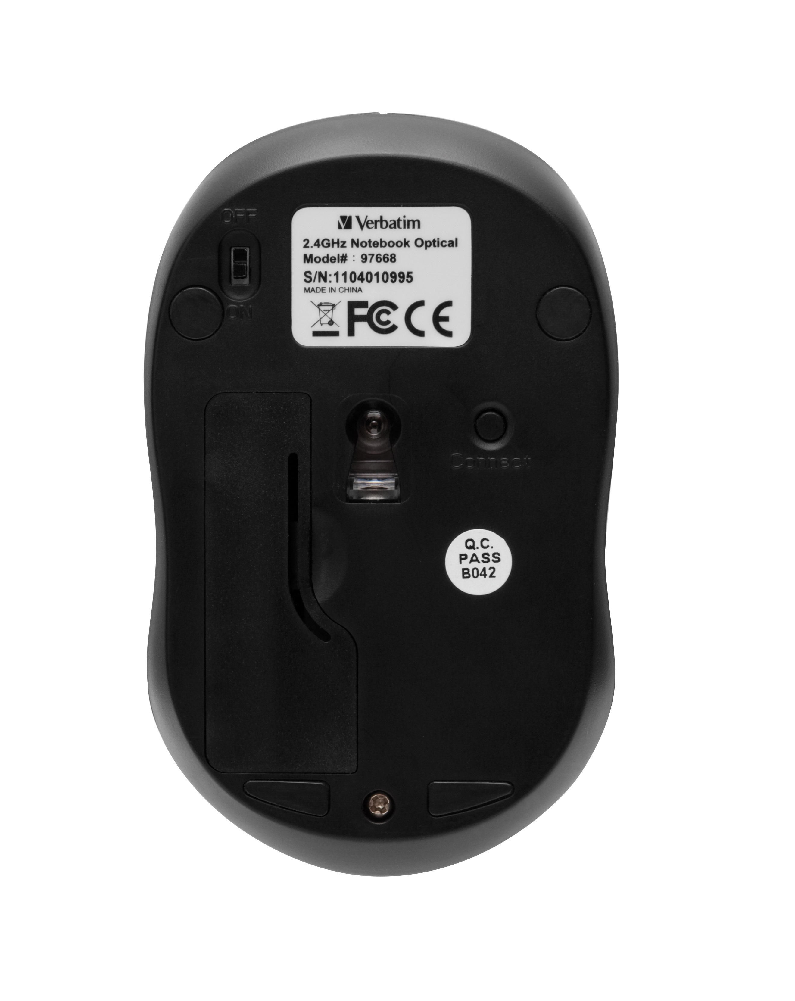 Verbatim GO NANO Kabellose Maus 1600 DPI 3 Tasten Hot Pink