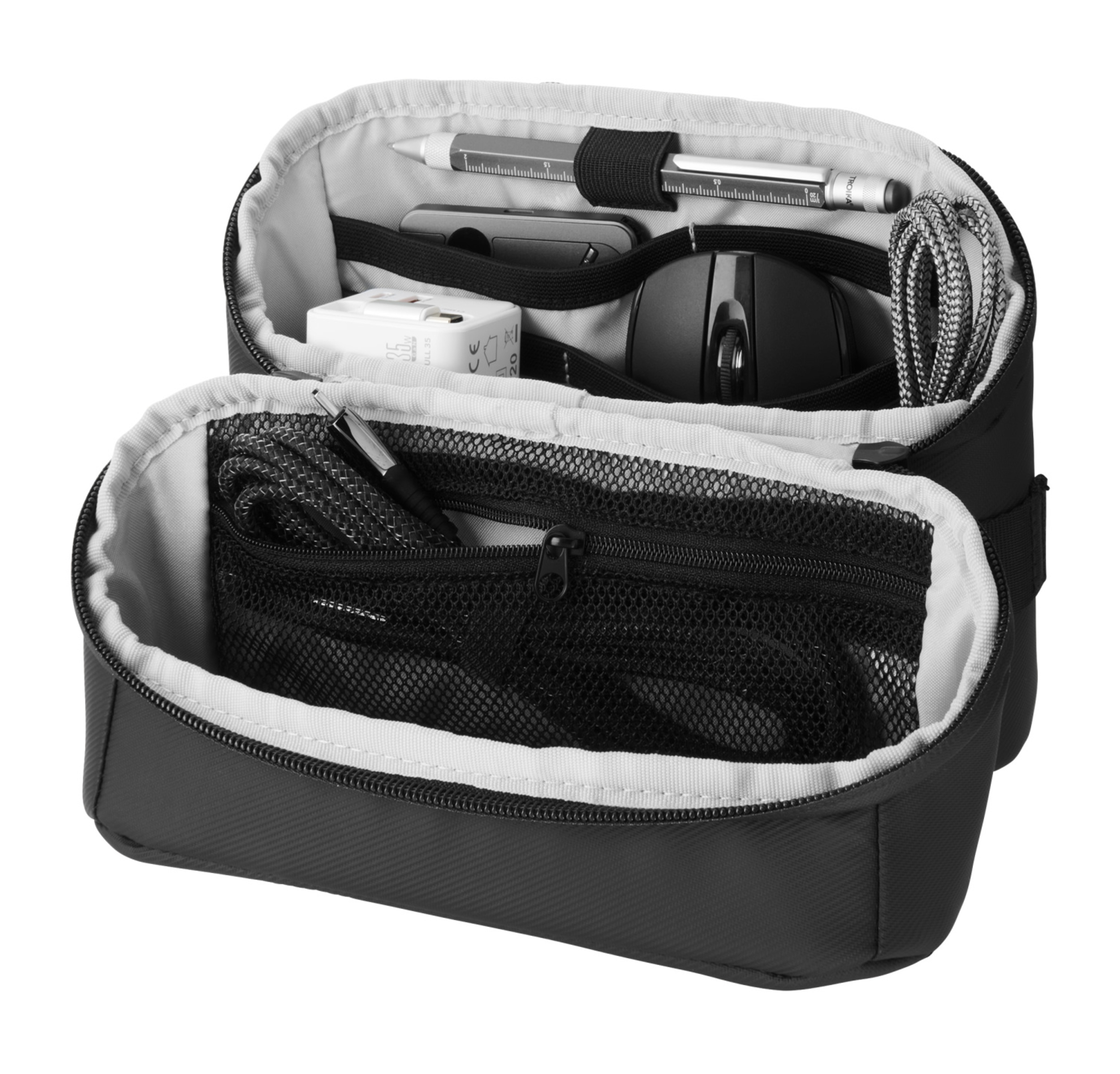 TROIKA BLACK TECH 2 GO BBL72 Kabeltasche 70 x 190 x 200 mm Schwarz
