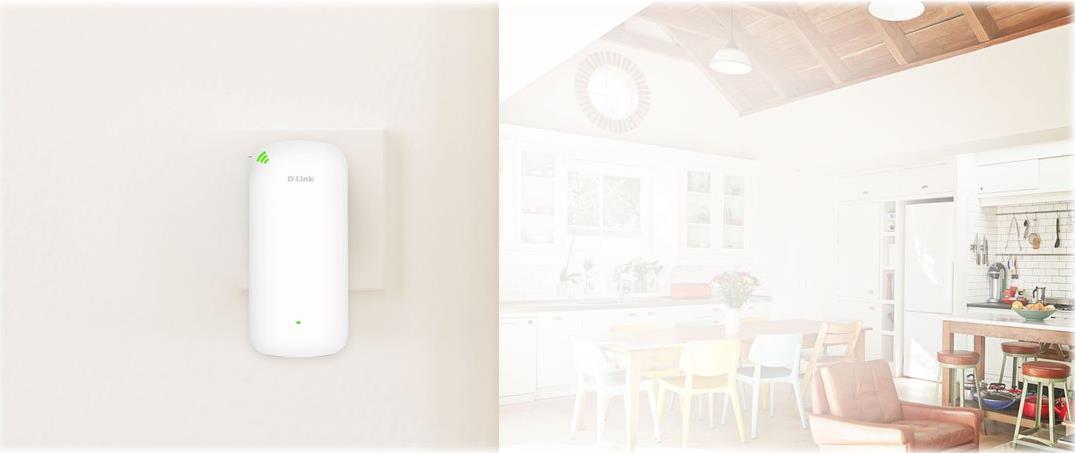 D-Link DAP-X1860 Wi-Fi 6 Range Extender AX1800 Dual-Band Weiß