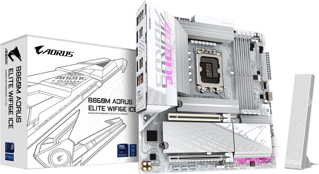 Gigabyte MB GBT Intel 1851 B860M A ELT WF6E ICE (B860M A ELT WF6E ICE)