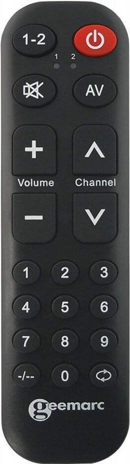 Geemarc TV-10 Universalfernbedienung lernfähig große Schrift (3521350008920)