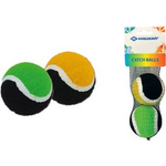 SCHILDKRÖT Ersatz-Klettbälle, 2er Set für Klettballset, Farbe: gelb/schwarz, grün/schwarz - 1 Stück (970049)