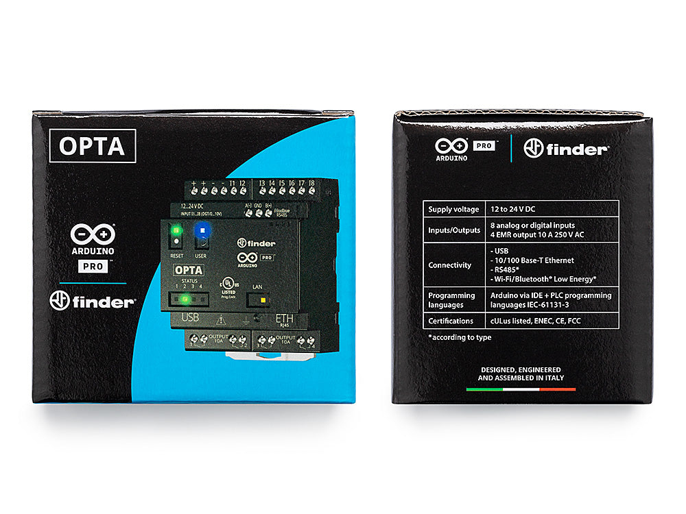 Arduino Opta WiFi SPS-Kommunikationsmodul 12 V/DC, 24 V/DC Schwarz