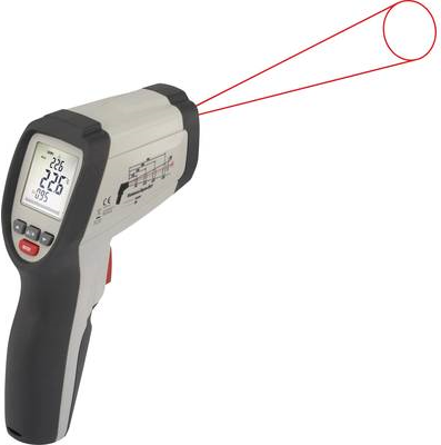 VOLTCRAFT IR 800-20C Infrarot-Thermometer Optik 20:1 -40 bis 800 °C Pyrometer (VC-8013705)