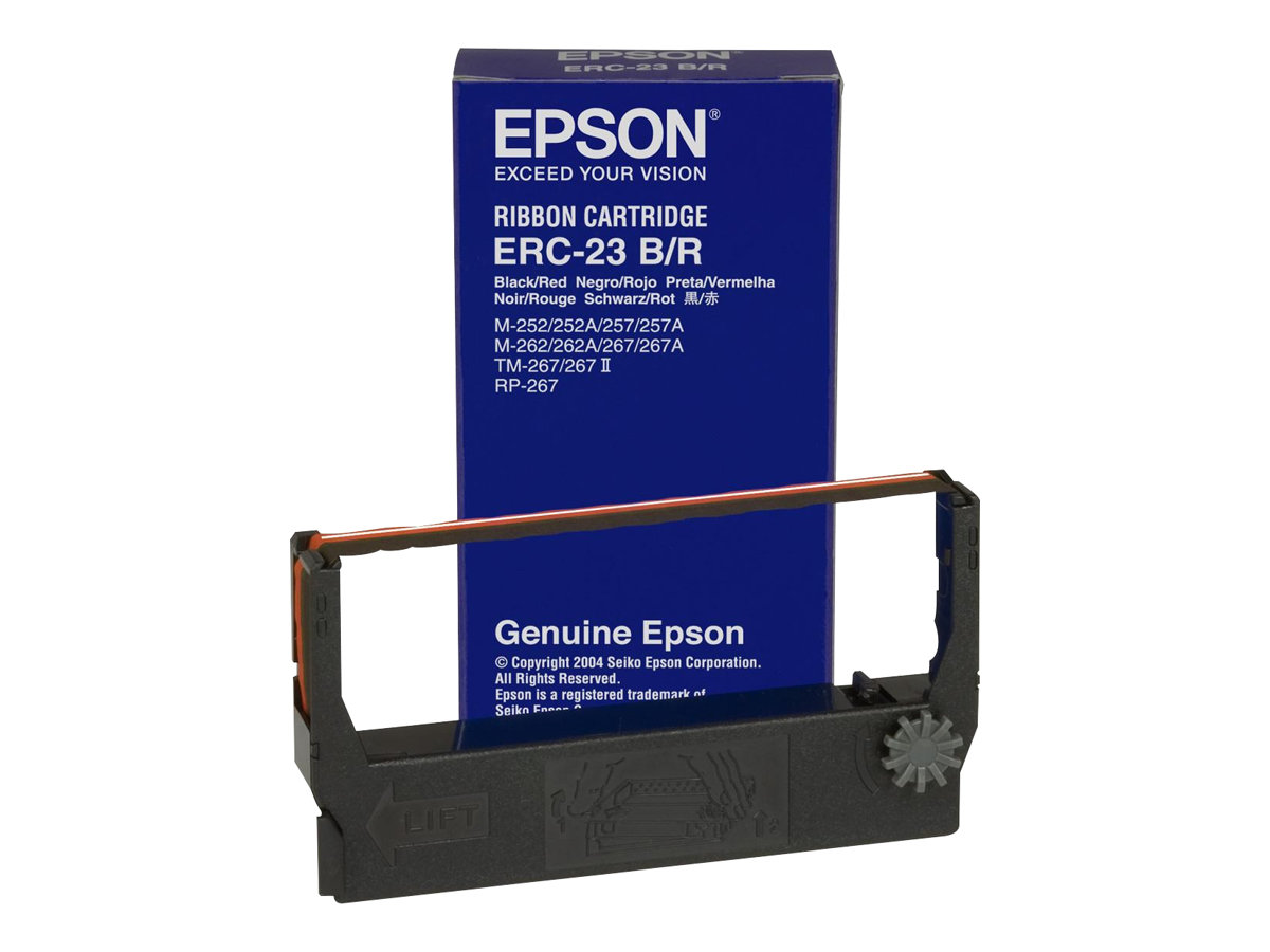 Epson ERC 23BR Farbband Schwarz, Rot