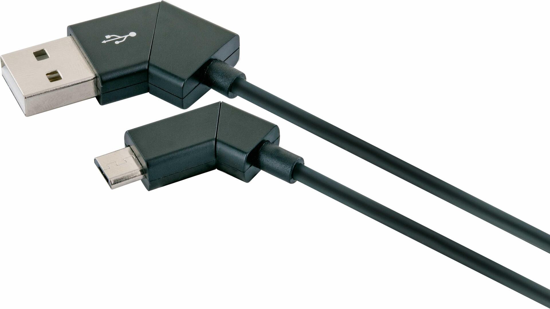 Schwaiger LKW 120 M USB Kabel 1,2 m 2.0 USB A Micro-USB B Schwarz (LKW120M533)