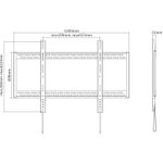 Neomounts LFD-W1000 TV-Wandhalterung 152,4 cm (60) - 254,0 cm (100) Starr
