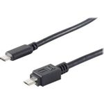 USB Kabel 2.0, Typ 3.1 C-Stecker auf Typ 2.0 Micro B-Stecker, 1,8 m (39910233)