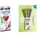 GIOTTO Buntstifte COLORS 3.0 ACQUARELL, 12er Kartonetui sechseckig, farbig lackiert, Minenstärke: 3,0 mm, brillante - 1 Stück (F277100)
