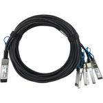 H3C QSFP-100G-4SFP-25G-CAB-2M kompatibles Breakout Direct Attach Kabel (DAC) als passive 100 Gigabit zu 4x25 Gigabit Twinaxial Kupfer Variante, mit QSFP28 auf 4xSFP28 Verbindung, für den Anschluss von Hardware in Racks und über benachbarte Racks hinweg. B (QSFP-100G-4SFP-25G-CAB-2M-BL)