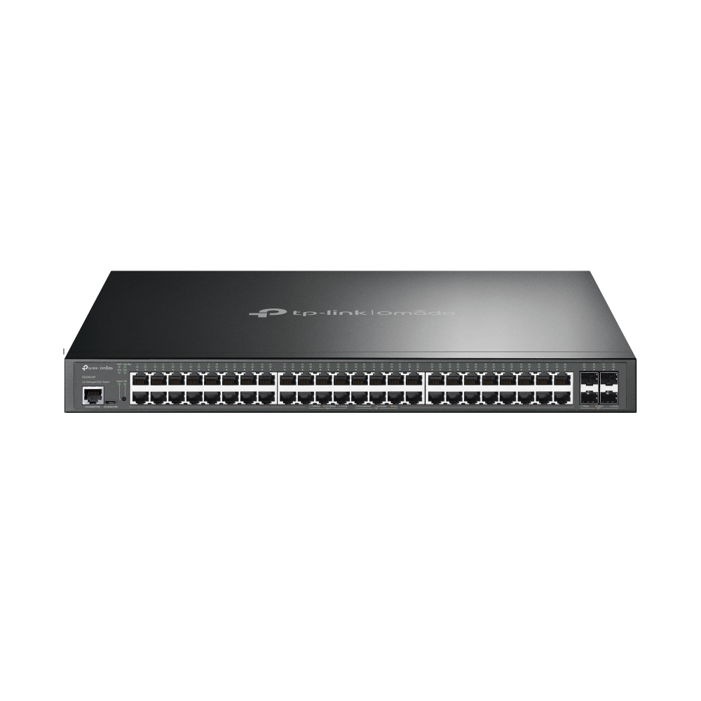 TP-Link JetStream SG3452XP Managed L2+ Gigabit Ethernet PoE Switch 48 Ports 1U Schwarz