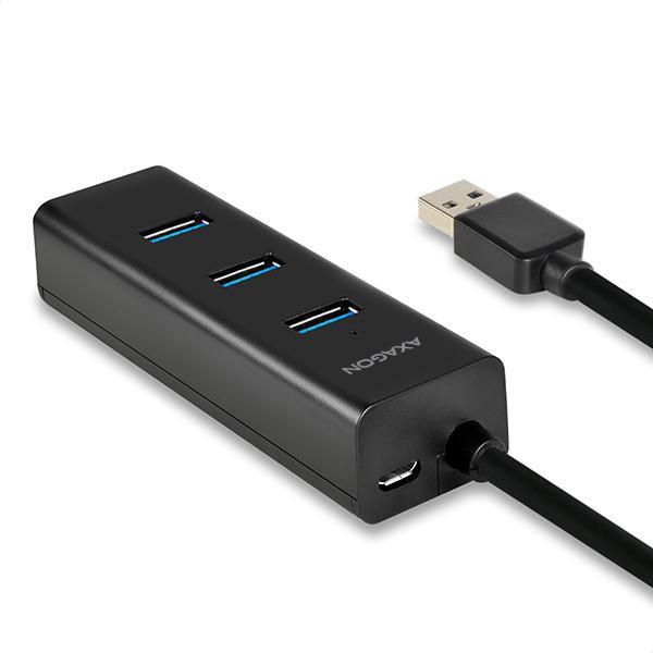 Axagon HUE-S2BP Schnittstellen-Hub USB 3.0 (3.1 Gen 1) Type-A 5000 Mbit/s Schwarz (HUE-S2BP)